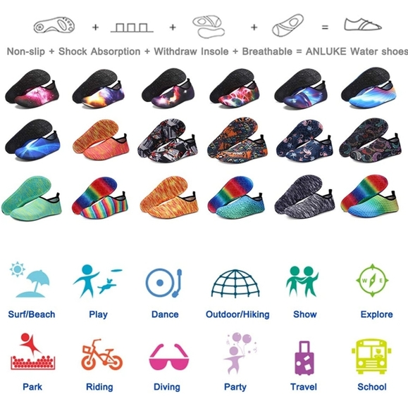 NEW multicolor design WATER SOCKS - Picture 2 of 10